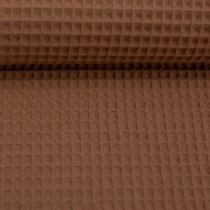 Waffle Piqué Nelson uni - terracotta, Swafing Waffle Piqué Cotton