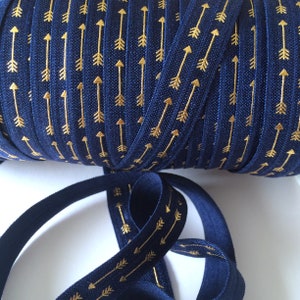 2 m folding elastic marine with arrows in gold