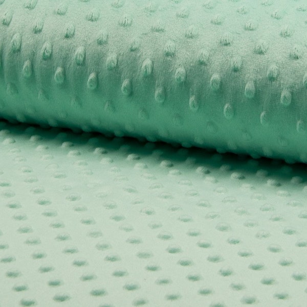 Kuschelfleece Minky - mint - Noppen - Wellnessfleece - Kuschelfleece