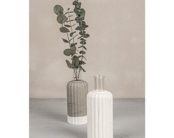 Silikon Gießform Rayher Vase geriffelt