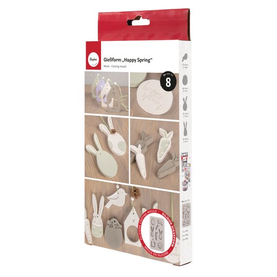 Stampi in silicone per case, stampi in silicone pasqua, stampo in silicone per casa, Pasqua in silicone, stampi per colata in silicone, per la produzione di decorazioni per candelieri pasquali (E