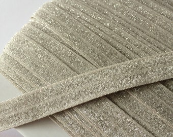2m Falzgummi sand mit Glitzer