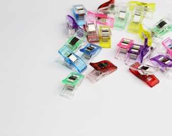 Fabric clips 25 pieces colorful