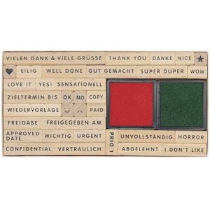 Set di timbri Rico Design Paper Poetry "Professional" quadrati 36 pezzi