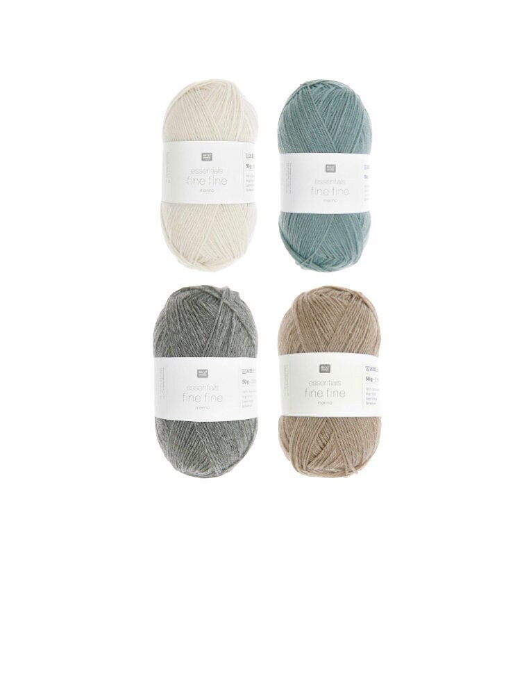 Rico Design Essentials Fine Fine Merino Wool 50g 200 m various colors