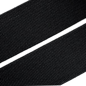 2 m woven elastic band 20 mm width - black