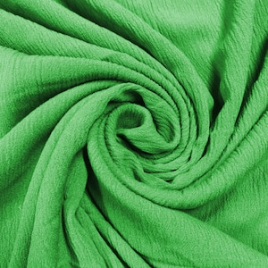 Borken Crepe Viscose - grass green viscose crepe