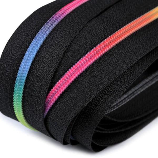 Endless zipper rainbow 3 mm