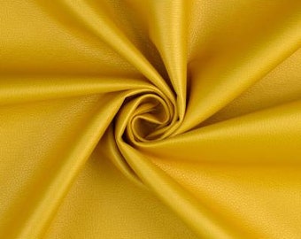Kunstleder metallic - gelb - Lederimitat