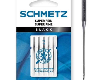 Schmetz Black Super Fine 130/705 H-SU XS 70