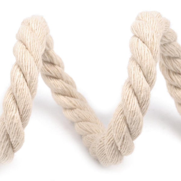 2.5m cotton cord - natural cord 10 mm