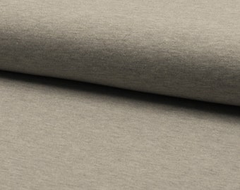 Jersey uni light grey mottled - cotton jersey - melange