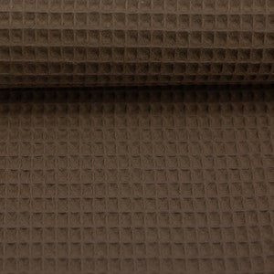 Waffle Piqué Nelson uni - mud taupe, Swafing Waffle Piqué Cotton