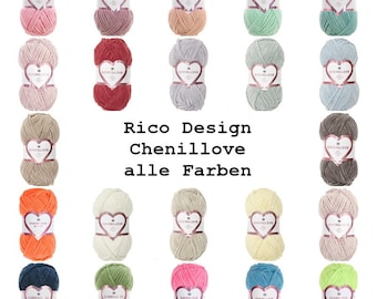 Rico Design Creative Chenillove all colours - 100g 110m Chenille
