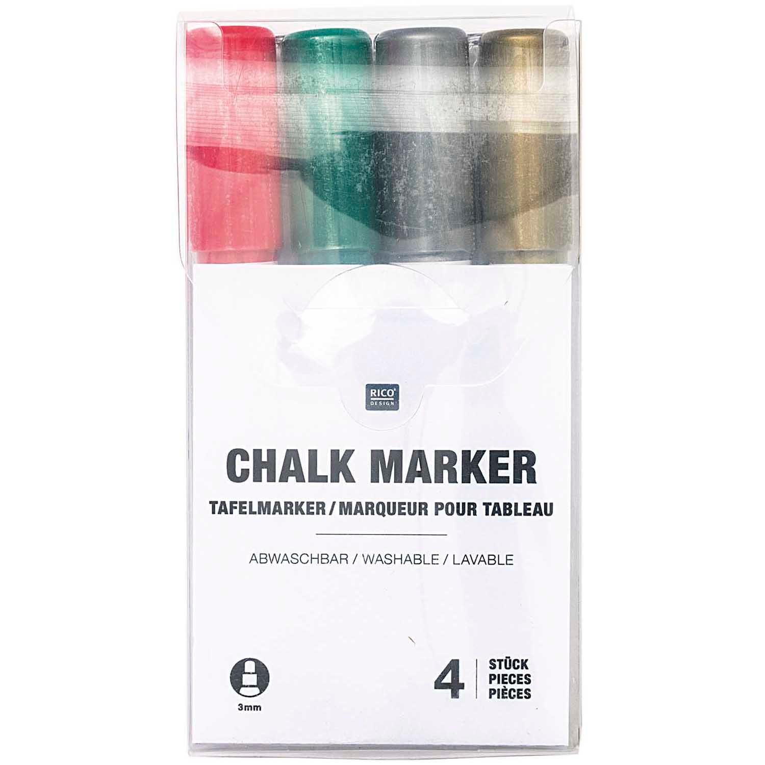 Versachalk Bold Liquid Chalk Markers 10/PK-White -VC101B10