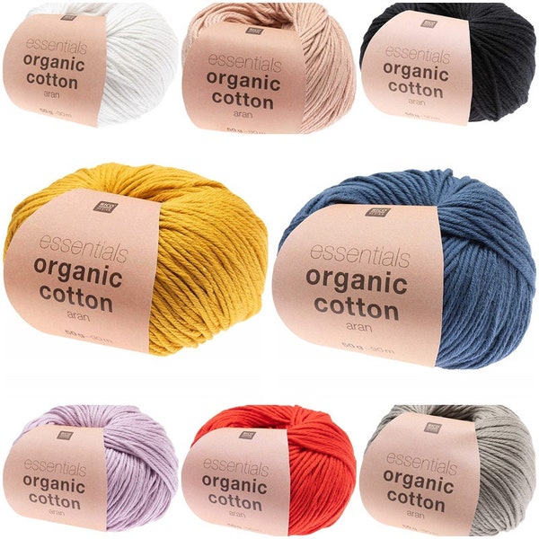 Rico Design Essentials Organic Cotton aran 50g 90m