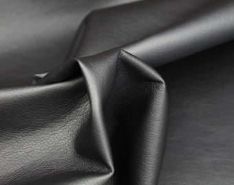 Artificial leather metallic anthracite, dark gray