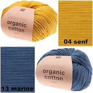 Rico Design Essentials Organic Cotton aran 50g 90 m image 3