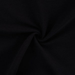 Ottoman Rippjersey - schwarz