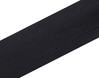 2 m rubber band woven 40 mm width - black