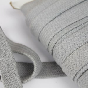 Hoodie ribbon light grey 2 m - 17 mm wide - cord
