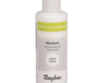 Rayher Outdoor Paint Clear Varnish Satin Matt - 2 Sizes