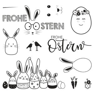Stempel Rayher Frohe Ostern - Clear Stamps