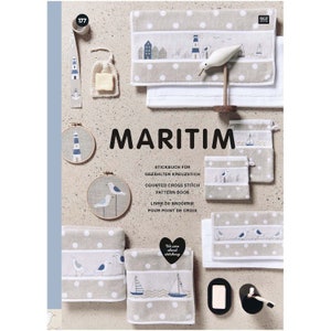 Rico Design Libro da ricamo Punto croce Marittimo n. 177 Istruzioni in tedesco