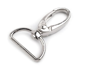 2x Karabiner - silber - 25mm