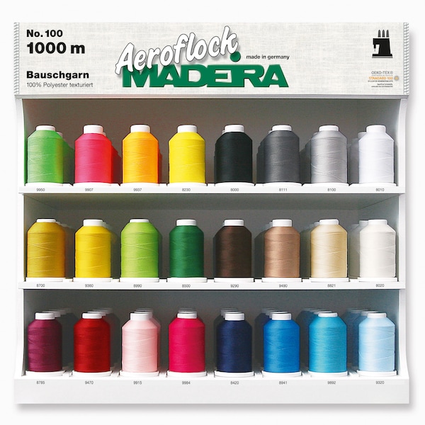 Madeira Aeroflock No 100  Bauschgarn alle Farben - 1000m Kone