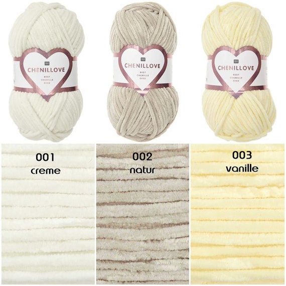 RICO Chenillove Mint (009) chenille yarn - 100g