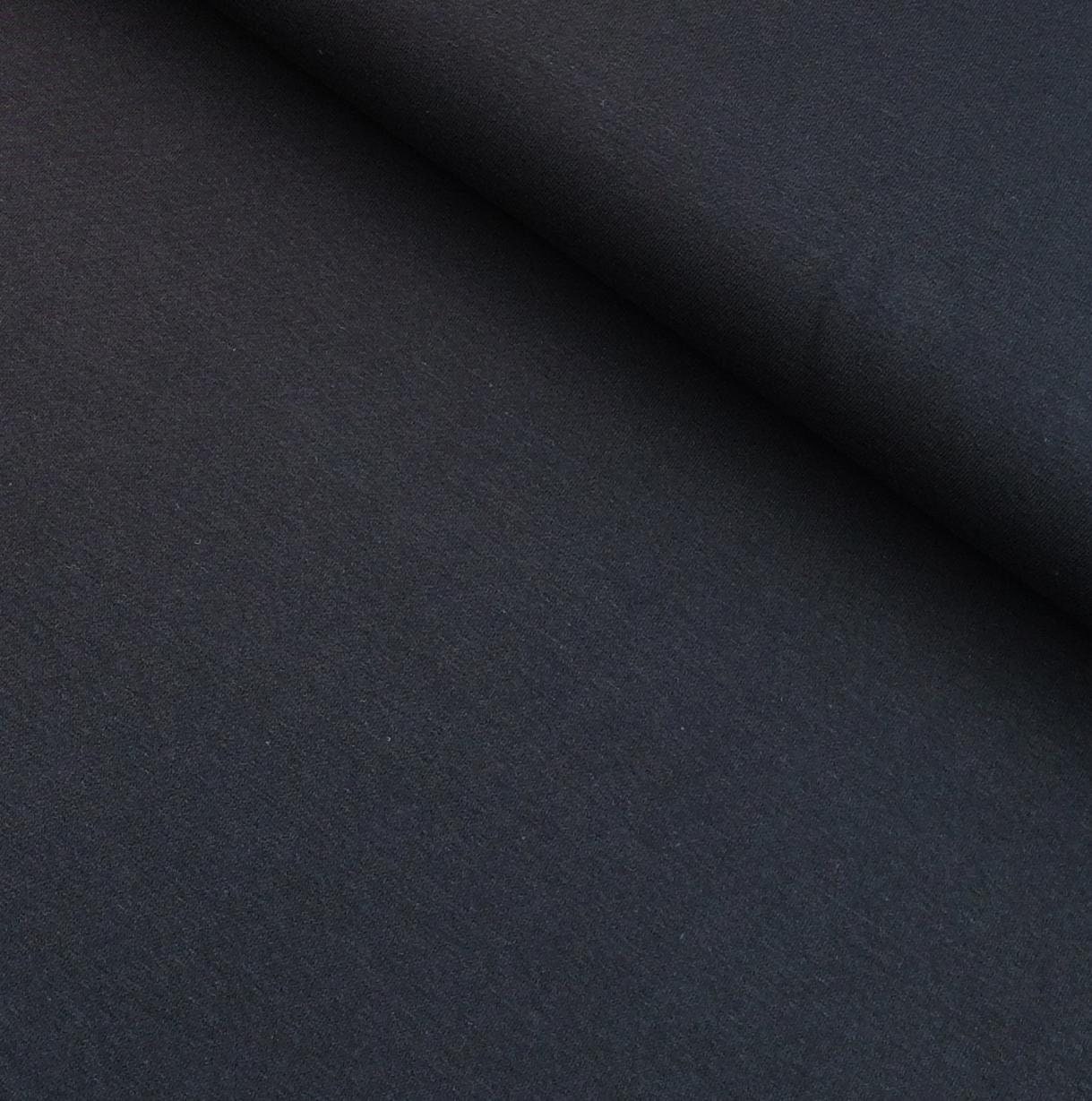 Jersey plain black - cotton jersey