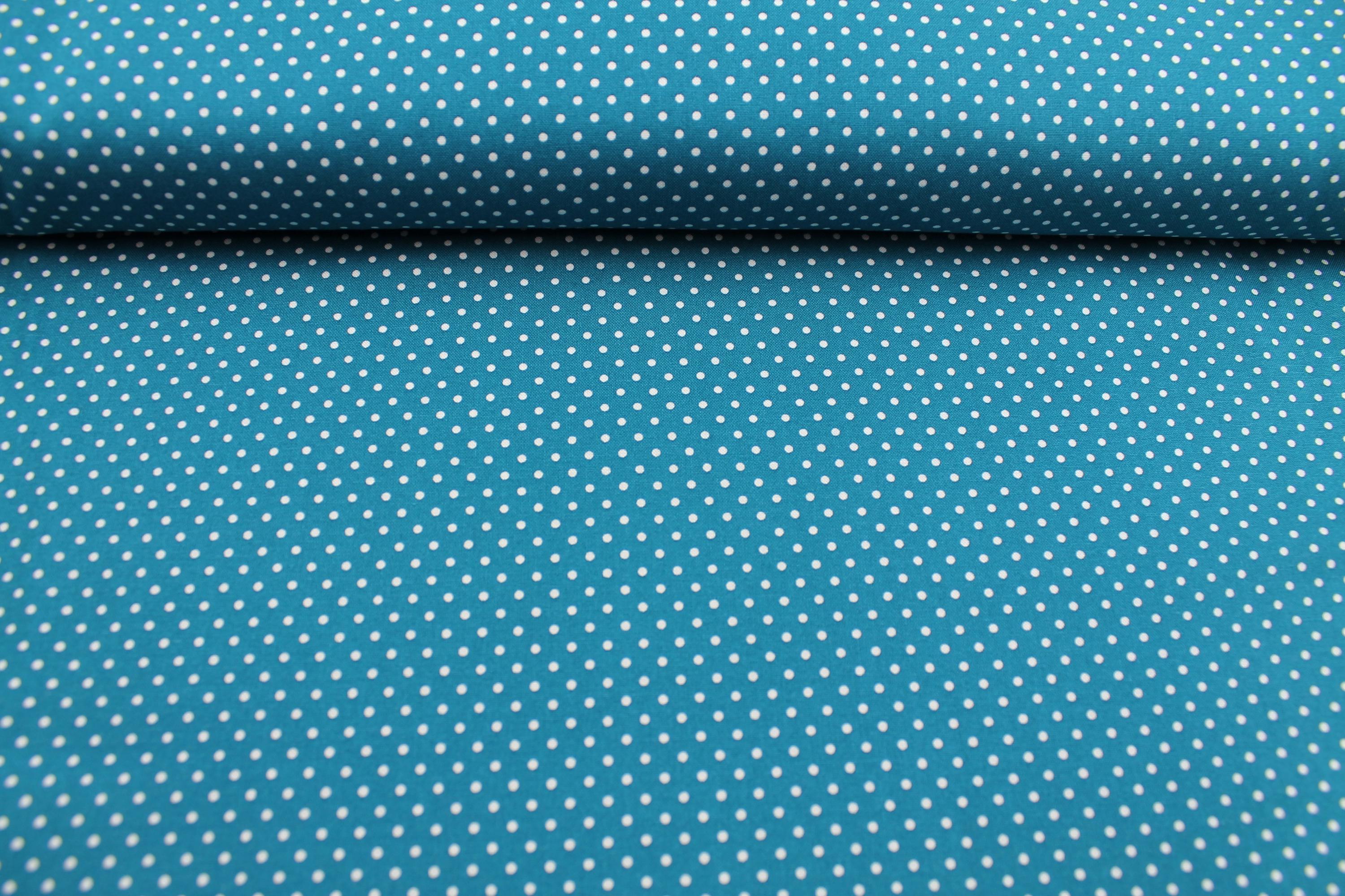 Baumwolle petrol Punkte Österreich