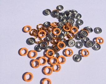 20 jersey pushbuttons - jersey pusher orange