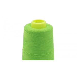 2 x overlock thread neon green 3000 yards