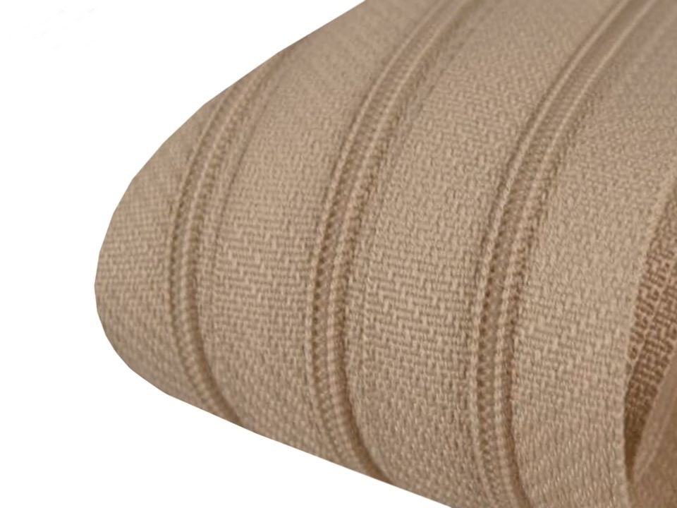 Zipworld Cremallera Continua De 3 Mm En Espiral, Varias Longitudes Y Colores (beige Claro – 307, 2 Metros + 5 Cremalleras (separadas) GP=m/2,49