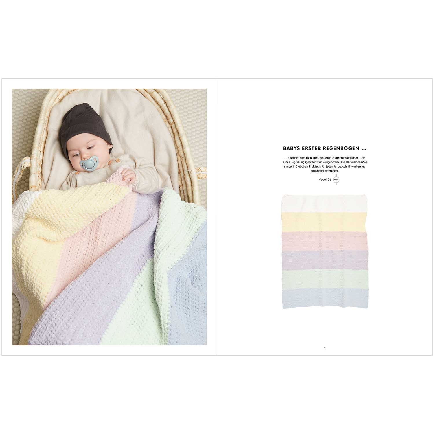 Pelote fil chenille Rico Design - Creative Chenillove Mint, pour réaliser  des accessoires ultra doux pour bébé Couleur Vert