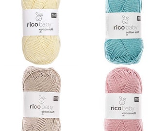 Rico Design Baby Cotton Soft dk and print dk 50g 125 m