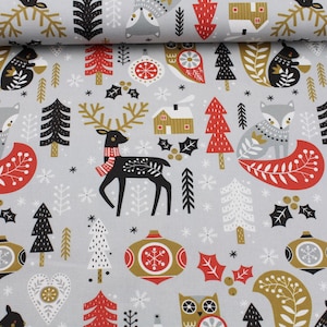 Canvas "Joyful Christmas" Scandi motif, Christmas Swafing