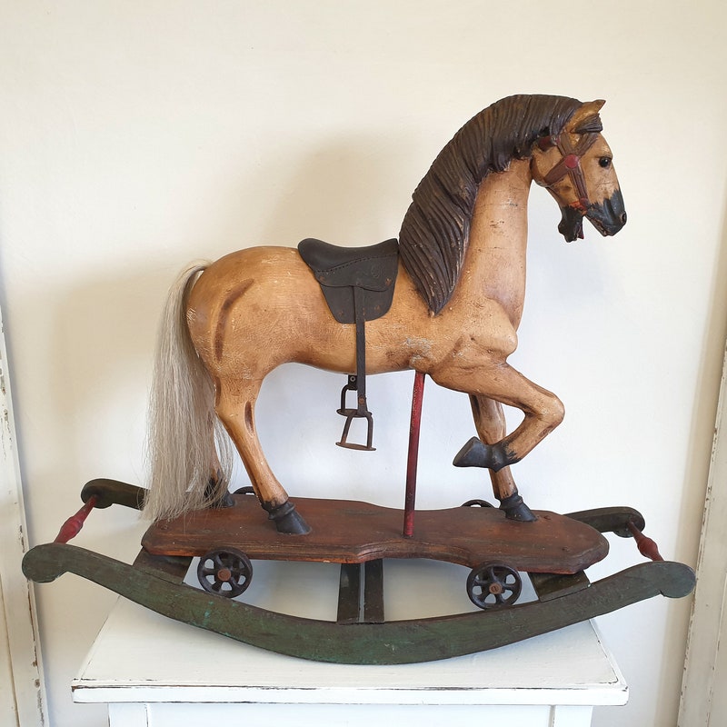 Antique Rocking Horse - Etsy