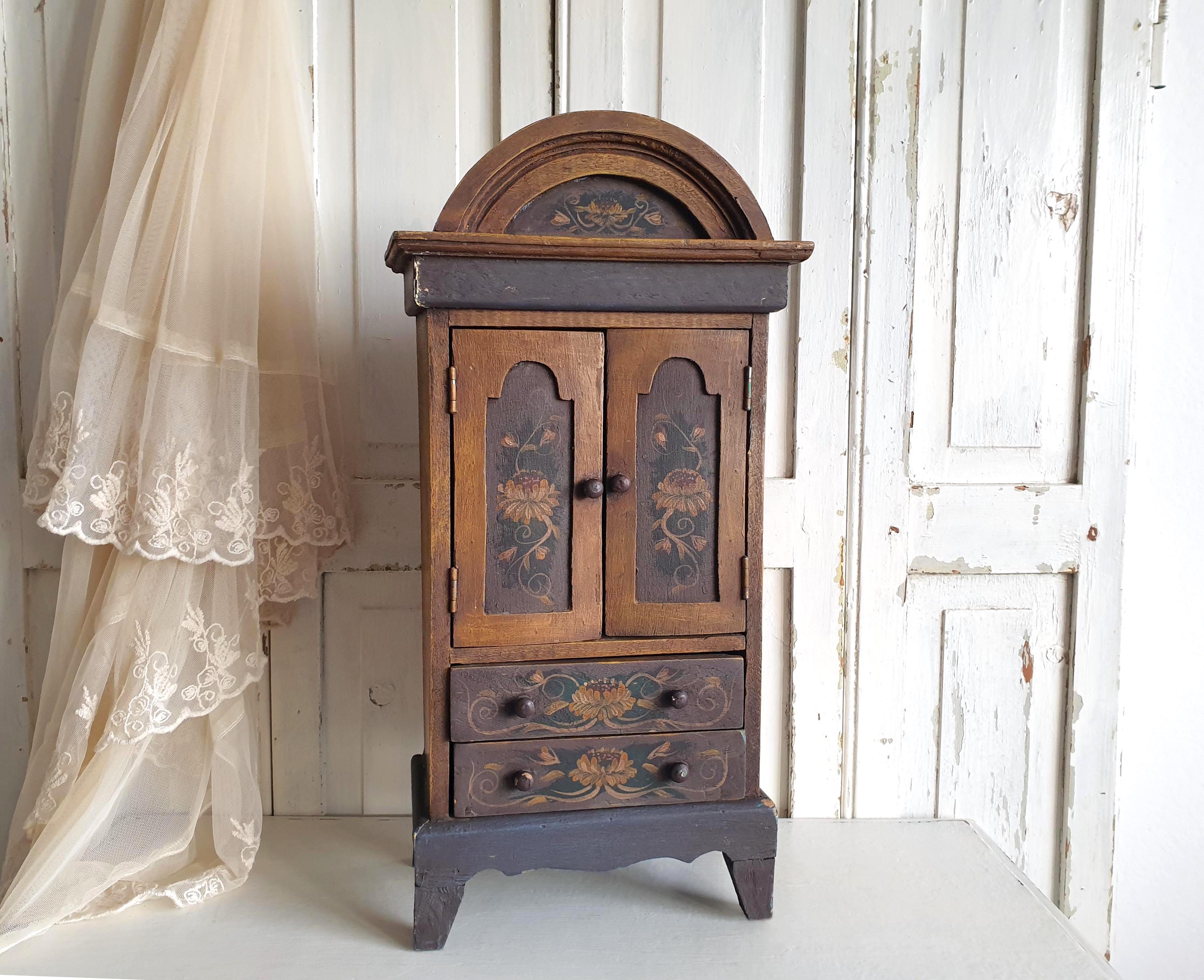 MEUBLE DE MAITRISE armoire penderie mobilier de poupée en bois 1900's EUR 450,00 - FR