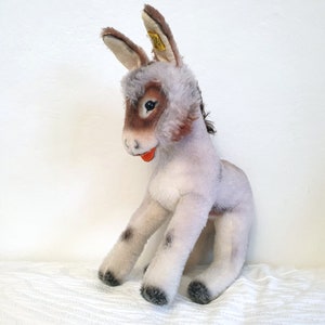 Old Steiff Donkey Grissy, Mule, Brocante, Vintage Stuffed Animal