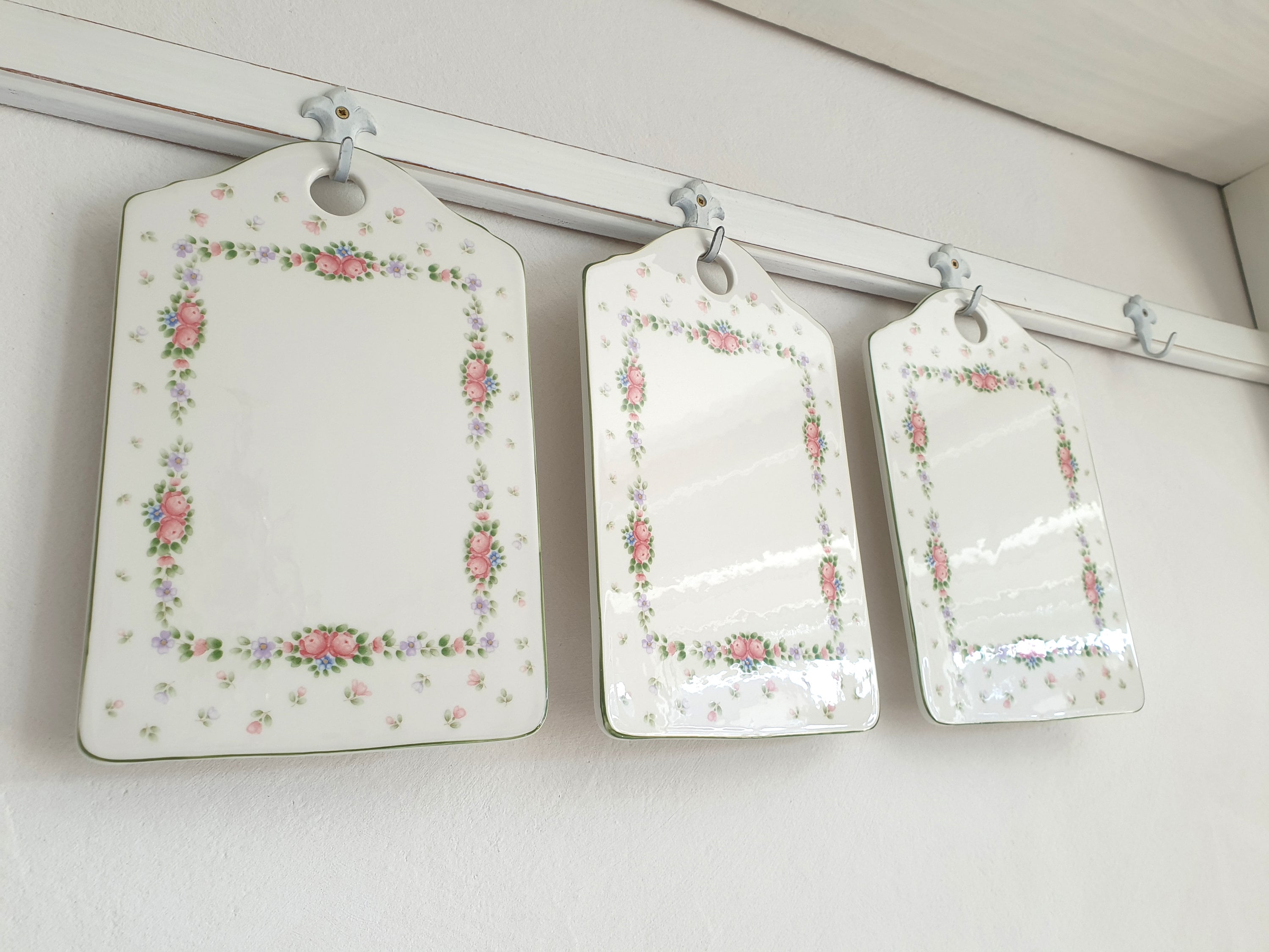 1x Old Cutting Board, Porcelain Board, Breakfast Board