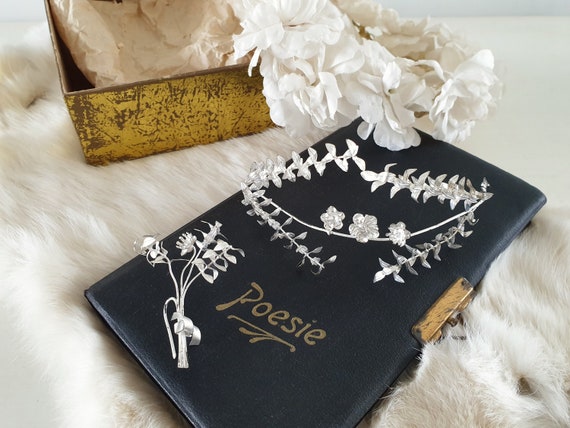 old tiara, antique crown, pin, vintage bridal jew… - image 2