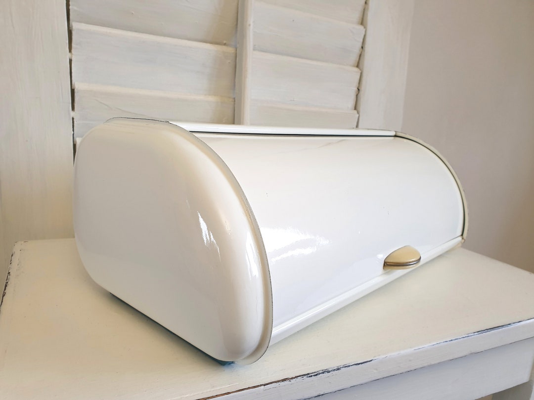 Old Bread Bin Enamel Antique Bread Box Enamel Bread Bin Etsy