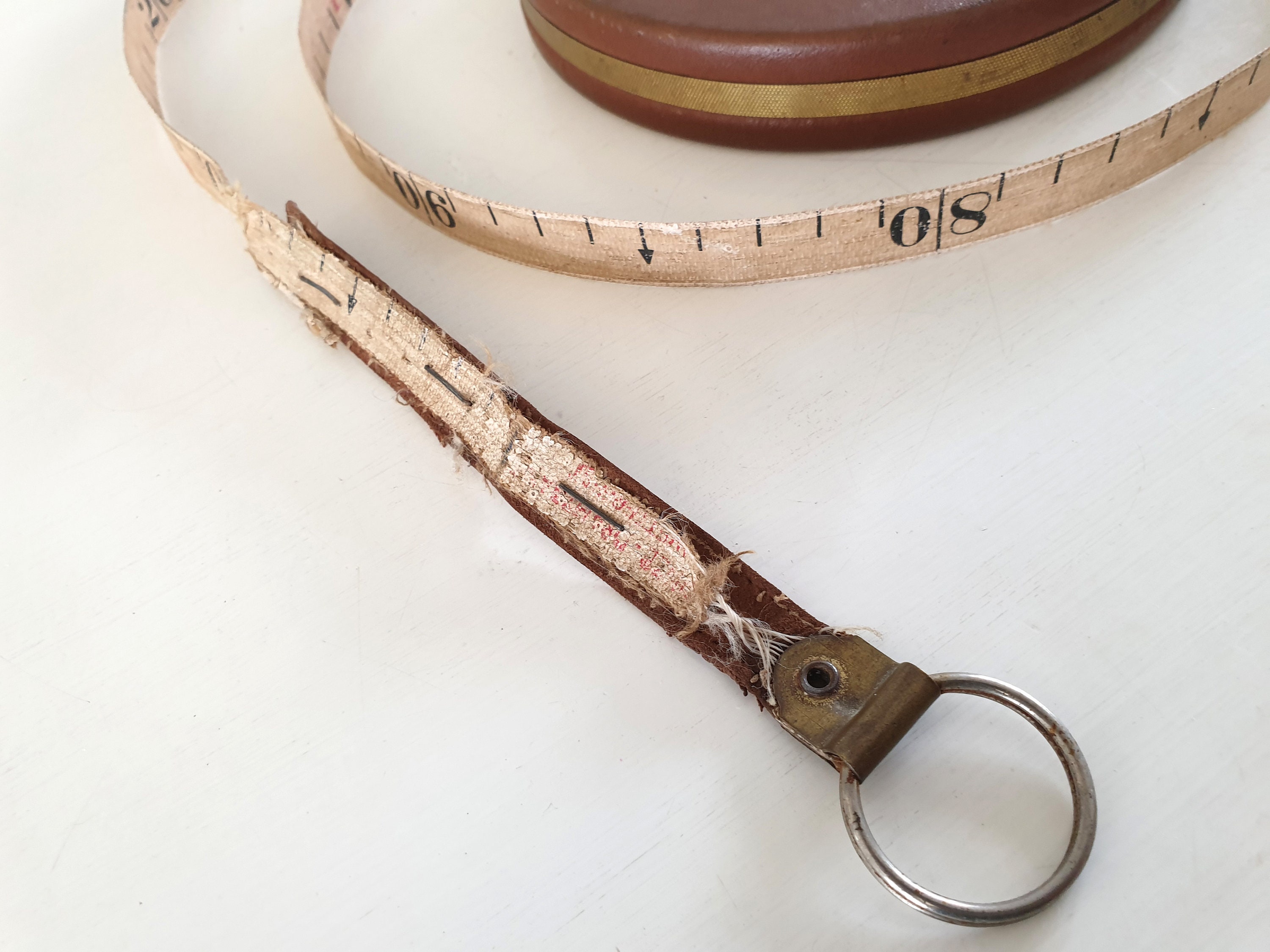 Old Tape Measure, Antique Tape Measure, Spool, 30 Meters Old Tape Measure, Antique Tape Measure, Spool, 30 Meters