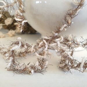 Antike Tinselkette, alte Girlande, vintage Christbaumschmuck, Weihnachtsschmuck, Federbaum, Tinsel, brocante, Weihnachtsbaum