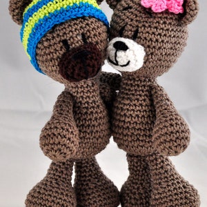 Instructions au crochet, modèle, patron de crochet, crochet, amigurumi, crocheté, allemand, anglais, allemand, peluche, ours en peluche, amoureux, PDF image 2