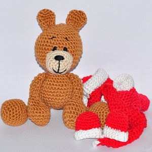 Instructions au crochet, modèle, patron au crochet, crochet, amigurumi, crochet, allemand, anglais, Teddy, ours en peluche PDF, E-book image 4