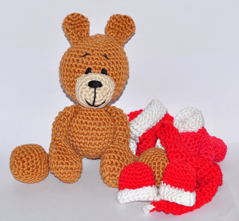 Crochet instructions, template, crochet pattern, crochet, amigurumi, crocheted, German, English, Teddy, teddybear PDF, E-book image 4